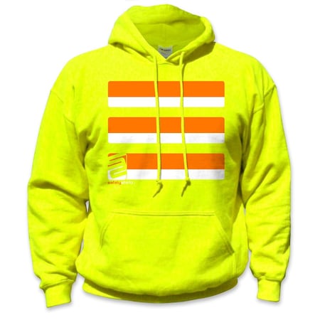 Safetyshirtz Basic High Visibility Hoodie, Safety Green, S 01020403S